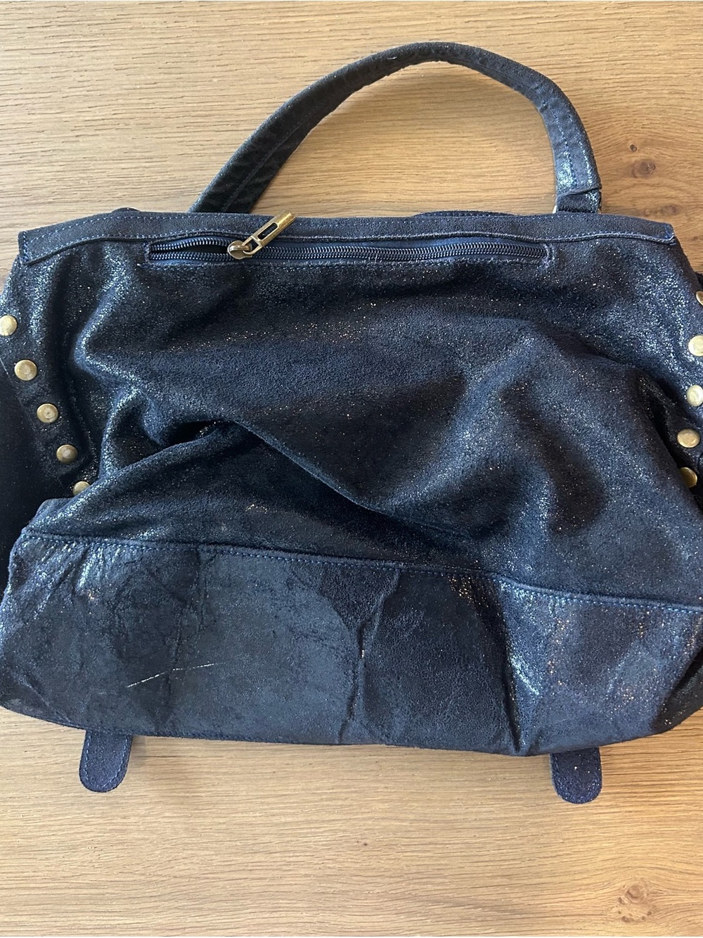 Merci Marie Suede Satchel Made in Italy - Picture 5 of 15